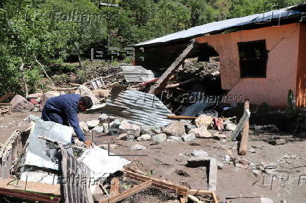 Several people dead in Pakistan-administered Kashmir following storms and landslides
