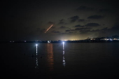 Iranian missiles pass through Gaza Strip airspace