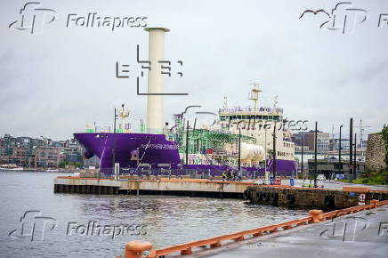 CO2 transport ship Northern Pathfinder docked in Oslo