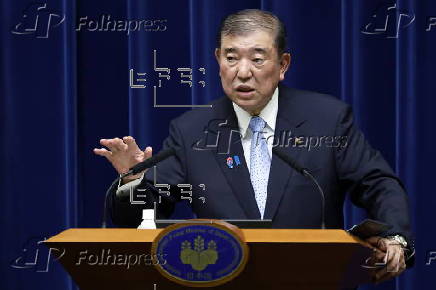 Japan's Prime Minister Ishiba holds press conference in Tokyo