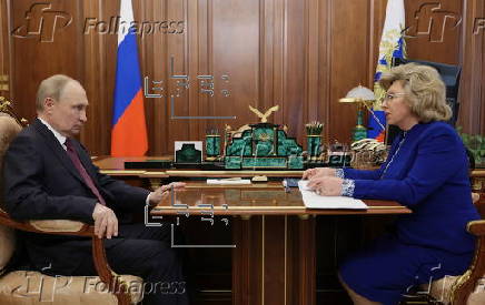 Russian President Putin meets with Human Rights Commissioner Moskalkova