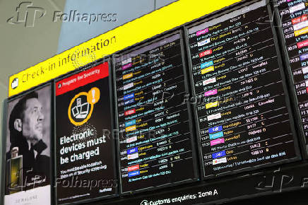 Suspension of outbound flights at Heathrow Airport