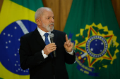 Lula durante evento no Palácio do Planalto
