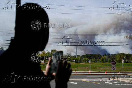Wildfire in New Jersey