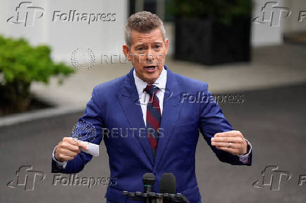 U.S. Transportation Secretary Sean Duffy speaks to the media in Washington