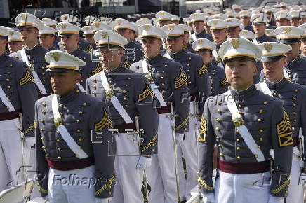 US President Trump delivers commencement address at US Military Academy