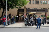 British actor and comedian Russell Brand appears at Southwark Crown Court, in London