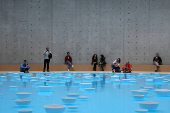 The artwork clinamen by artist Celeste Boursier-Mougenot Paris