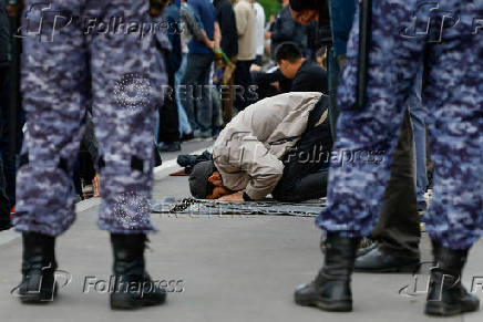 Muslims celebrate Eid al-Adha in Moscow