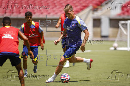 Entrenamiento del Atlético de Madrid en Los Ángeles
