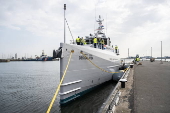 DSS Galatea arrives at Den Helder port