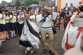 Baile de 'Los Chinegros' en San Juan de Oriente