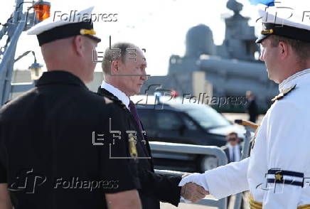 Russian president attends Navy Day celebrations in St. Petersburg