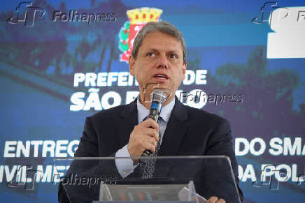 Entrega das câmeras nas motos da PM e GCM de São Paulo