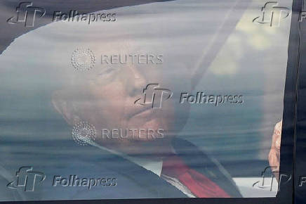 U.S. President Trump returns to the White House in Washington