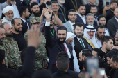 Syria?s interim President Ahmed al-Sharaa attends the ?Aleppo, Key to Victory? celebration  in Aleppo