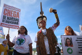 Demonstration for World Environment Day and against bills that propose changes to the environmental licensing system, in Brasilia