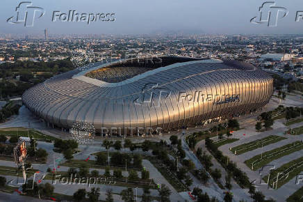 BBVA Stadium, a FIFA 2026 World Cup host venue, in Guadalupe