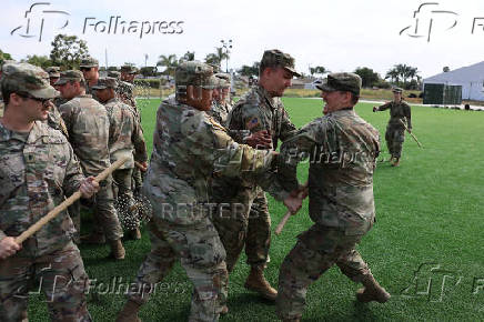 U.S. National Guard living conditions at Joint Forces Training Base in Los Alamitos