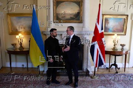 Ukrainian President Volodymyr Zelensky visits London