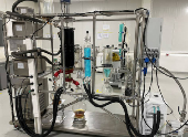 A view of a machine used to extract CBD at Biocannat Cooperative, near the northern town of Bab Berred