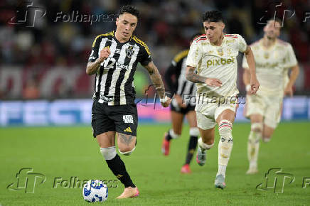 Partida entre Flamengo e Atletico Mineiro válida pela  Copa do Brasil.