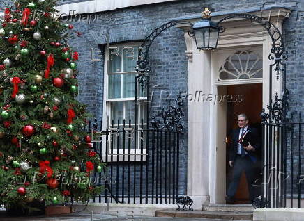 British Prime Minister Keir Starmer leaves for Prime Minister's Questions