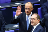 Election of a new German Chancellor, in Berlin