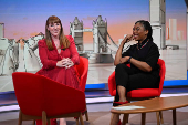 Britain's Deputy PM Rayner and Conservative Party leader Badenoch appear on BBC's Sunday with Laura Kuenssberg in London