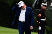 US President Donald Trump Returns to the White House on Memorial Day Weekend
