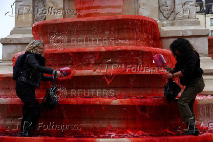 Human rights activists demonstrate in support of Palestinians in Gaza, in Paris