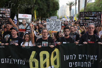 Rally calling for the release of all hostages as Israel marks 600 days since they were kidnapped