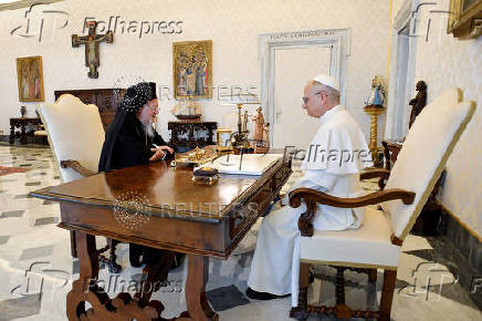 Pope Leo XIV meets Ecumenical Patriarch Bartholomew of Constantinople at the Vatican