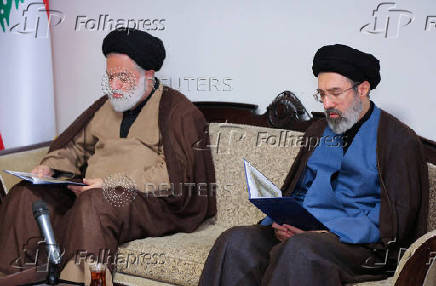 FILE PHOTO: Mojtaba Khamenei visits Hezbollah's office in Tehran