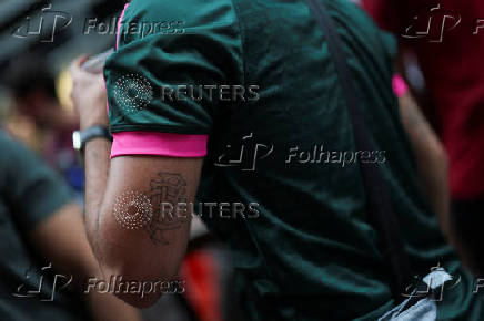 Fluminense fans gather ahead of their FIFA Club World Cup semi-final match against Chelsea, in New York City