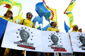 Farmers protest against proposed cuts to Common Agricultural Policy (CAP) funding, in Brussels