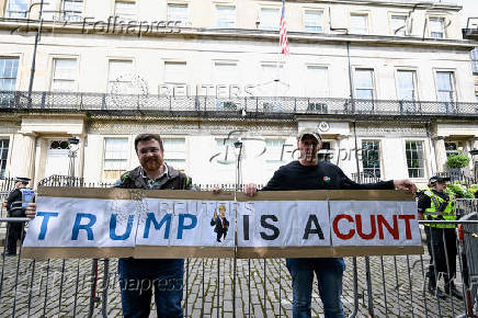 Protest against the visit of U.S. President Donald Trump, in Edinburgh