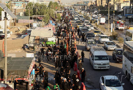 Pilgrims Journey to Karbala for Arbaeen Ritual