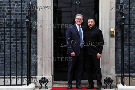 British PM Starmer and Ukrainian President Zelenskiy meet in London