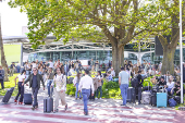 Movimentação no  Aeroporto Humberto Delgado, na cidade de Lisboa em Portugal -  Apagão da Europoa