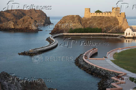 A view shows Al Mirani Fort, in Muscat