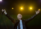 Banda Simple Minds faz show em São Paulo