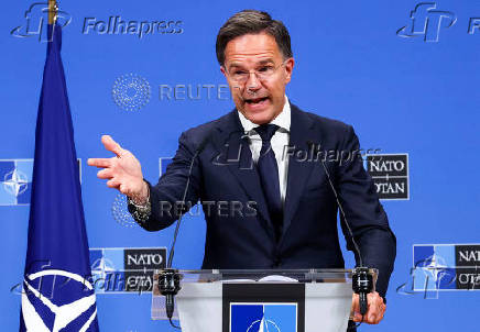 NATO Secretary General Rutte holds joint presser with Iceland's Prime Minister Frostadottir, in Brussels