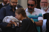 Funeral of two-week-old Ravid Haim, in Jerusalem