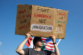 Protest by supporters of detained Honduran teenager Emerson Colindres in Hamilton