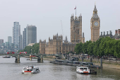 London view on the day when trade talks are due to take place between the U.S. and China, in London