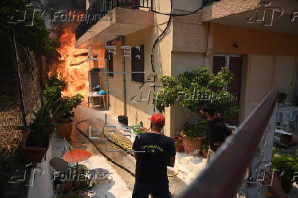 Wildfire in Greece's Peloponnese region