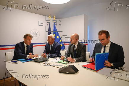 European leaders hold video conference on Ukraine