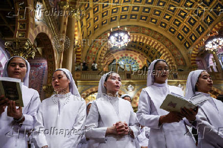 Mass in honor of late Pope Francis at the Assumption Cathedral, in Bangkok