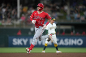 MLB: Los Angeles Angels at Athletics